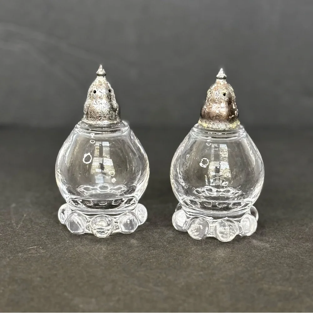 Imperial Glass Candlewick - Pair of Salt & Pepper Shakers